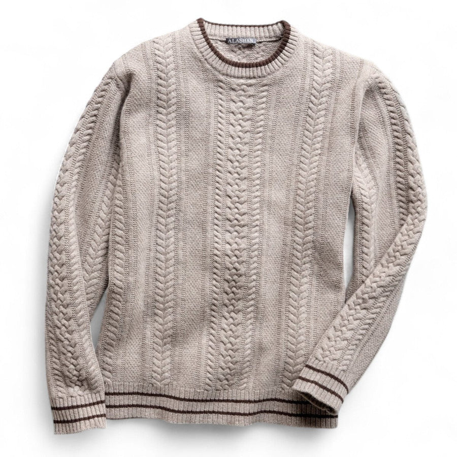 Merino Wool Cable Sweater - Monticello Shop