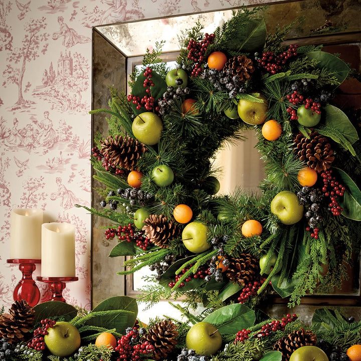 Mixed Fruit Wreath - Monticello Shop