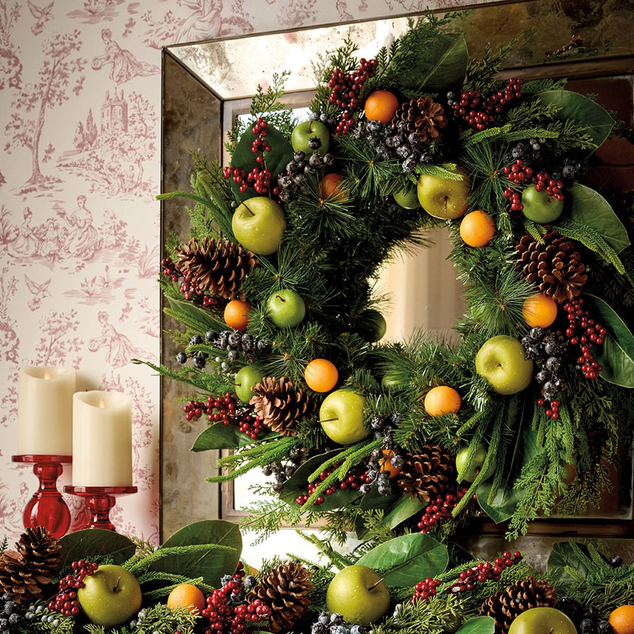 Mixed Fruit Wreath - Monticello Shop