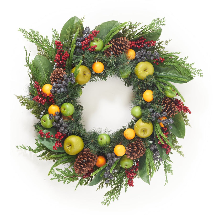 Mixed Fruit Wreath - Monticello Shop