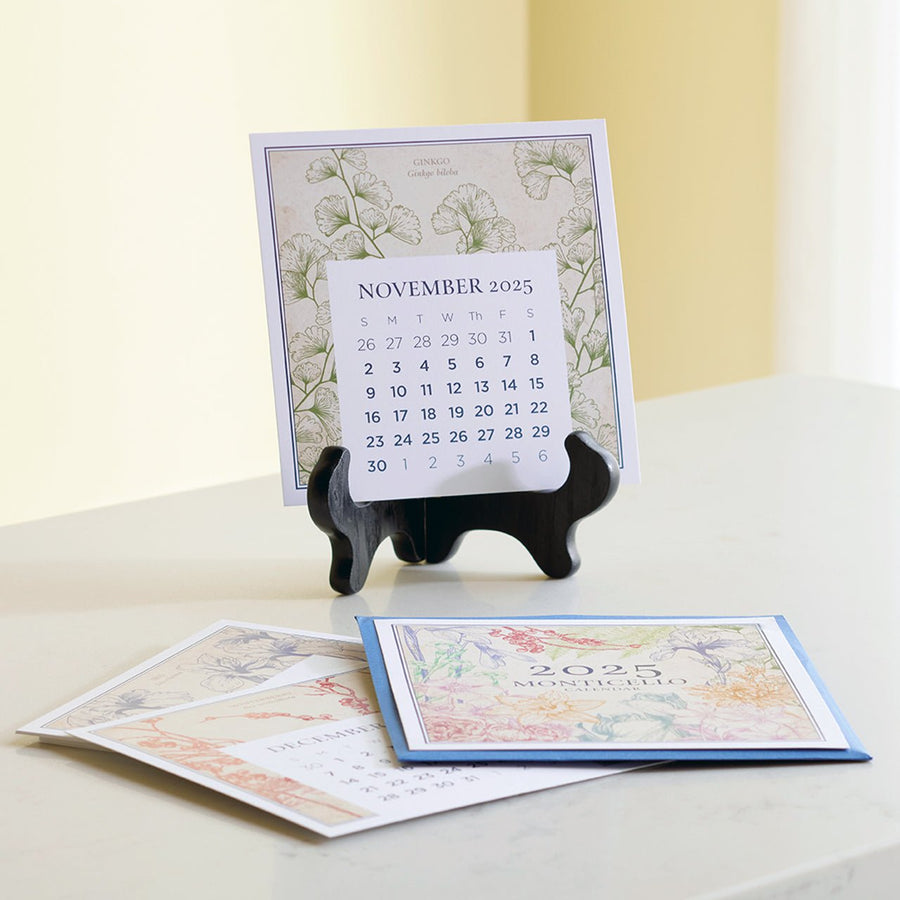 Monticello 2025 Desk Calendar & Stand - Monticello Shop