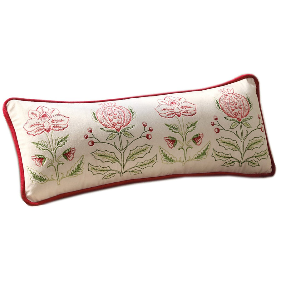 Monticello Amaryllis & Pomegranate Lumbar Pillow - Monticello Shop