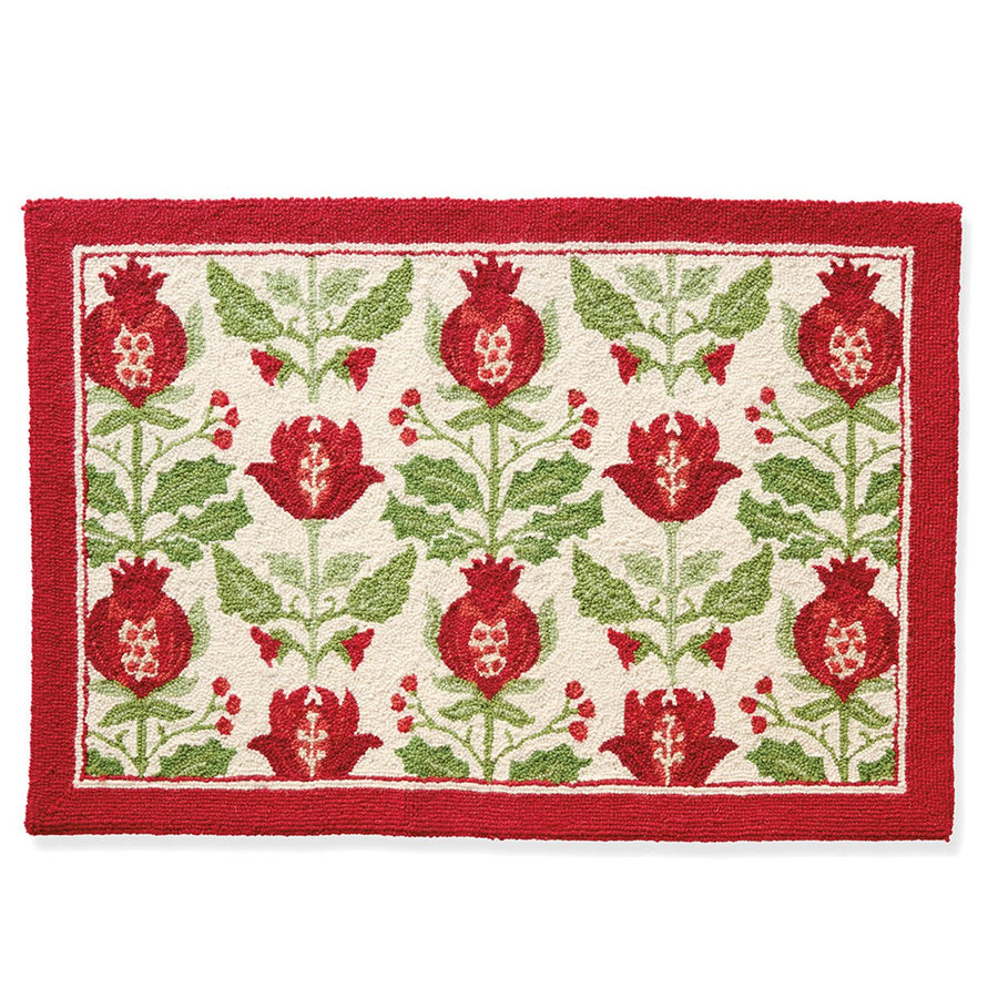 Monticello Amaryllis & Pomegranate Rug - Monticello Shop