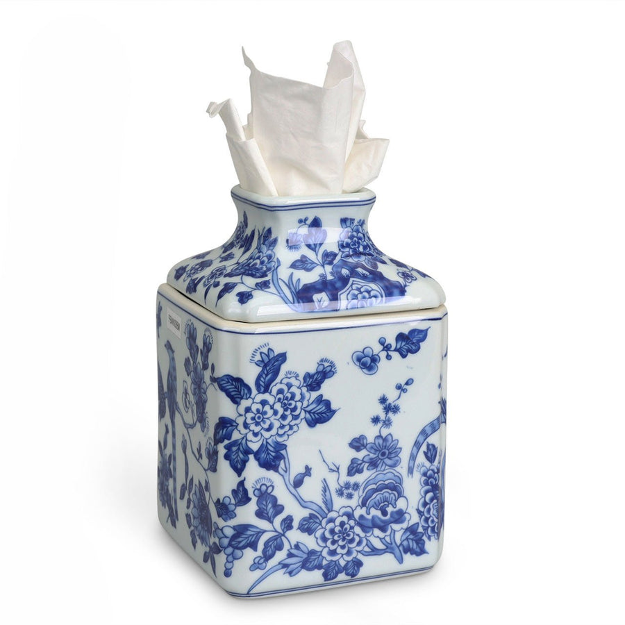 Ishikawa Paper Pot - Caja De Pañuelos De Porcelana Blanca, Importada De Japón
