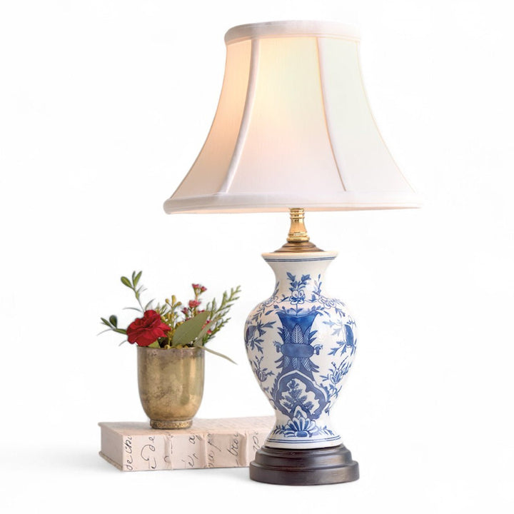 Monticello Blue & White Table Lamp - Monticello Shop