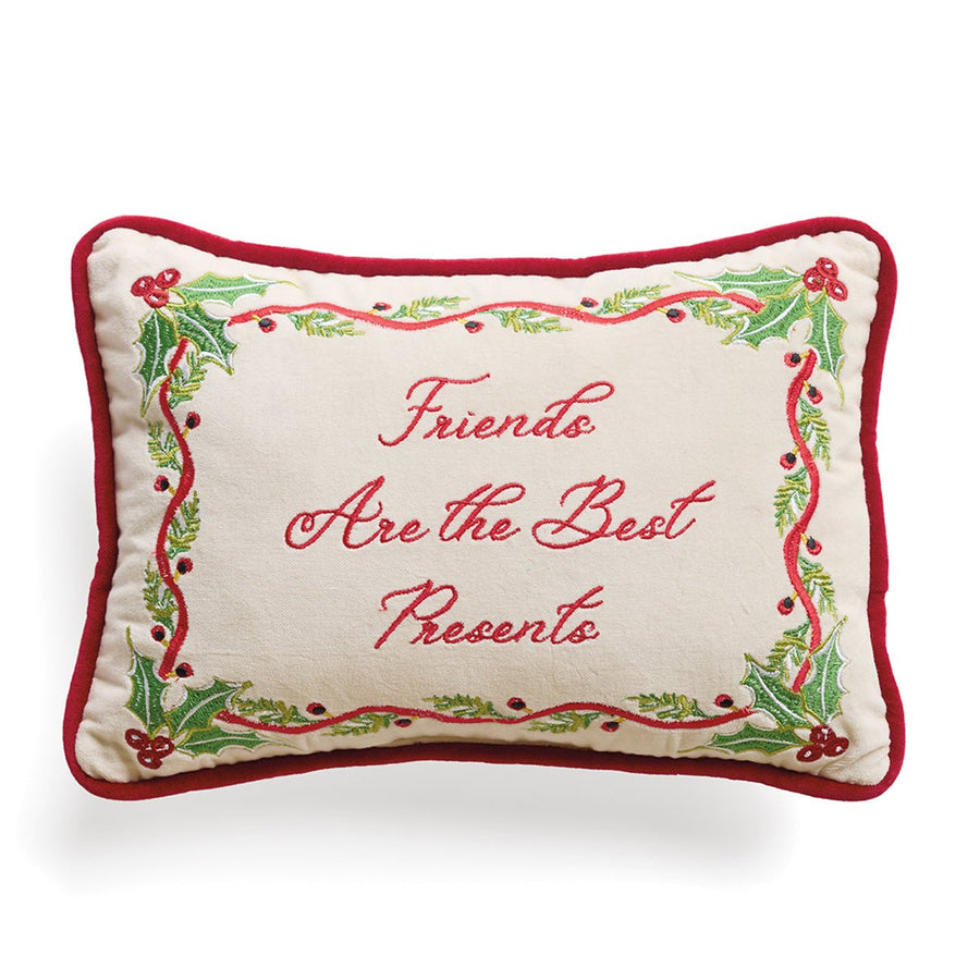 Monticello Embroidered Friends Pillow - Monticello Shop
