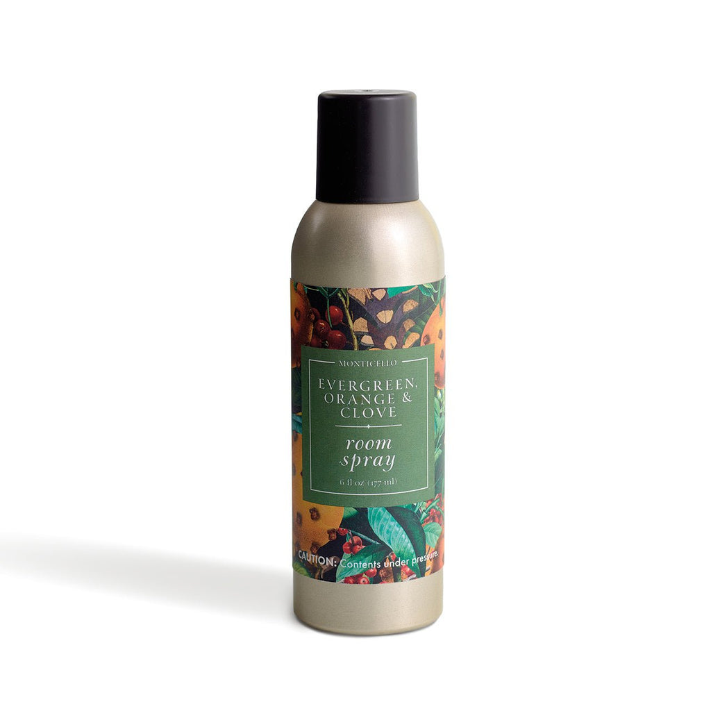 Monticello Evergreen & Orange Room Spray – Monticello Shop