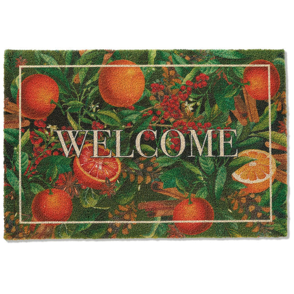 Monticello Evergreen & Orange Oversized Welcome Mat – Monticello Shop