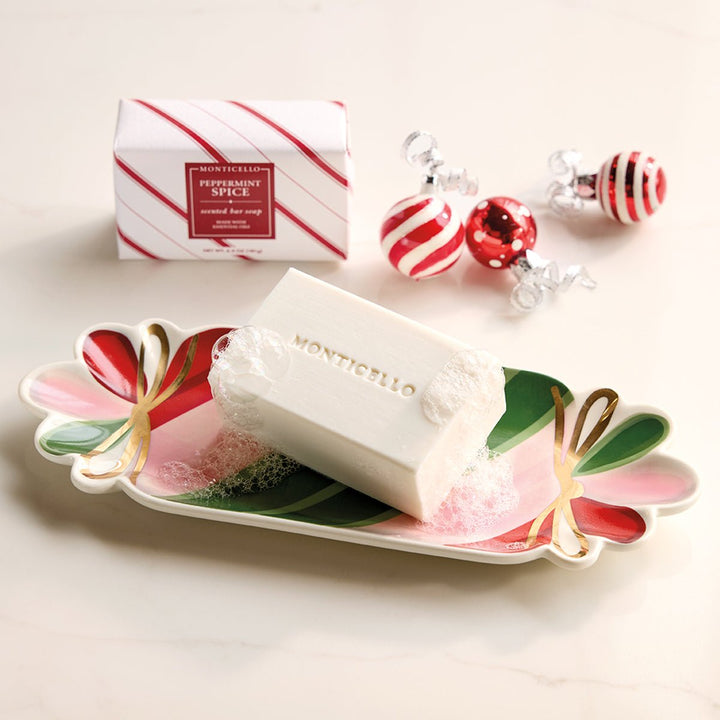 Monticello Festive Dish & Peppermint Soap - Monticello Shop