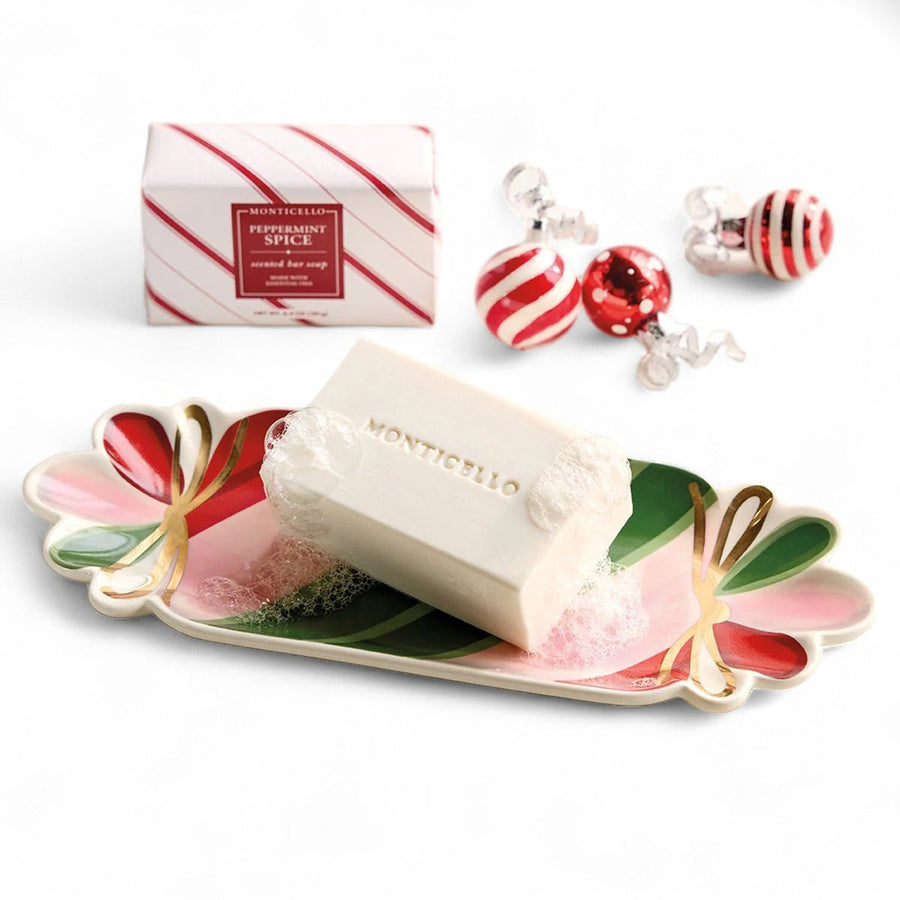 Monticello Festive Dish & Peppermint Soap - Monticello Shop