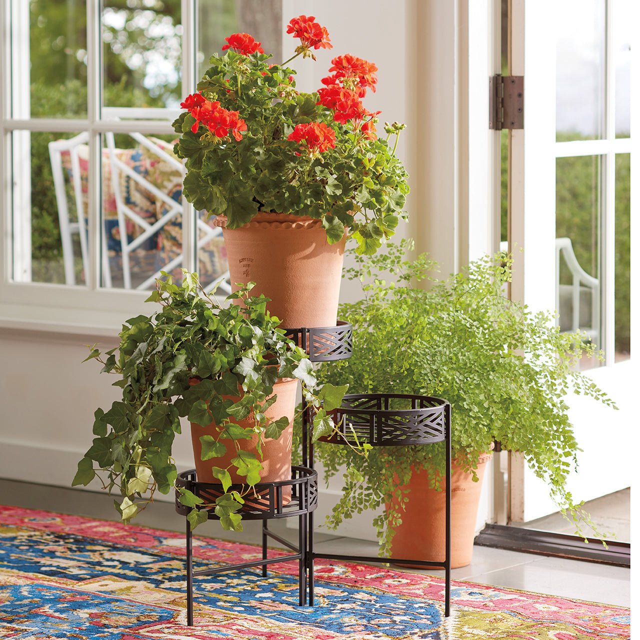 plant pot plant stand Monticello Folding Metal Plant Stand – Monticello Shop