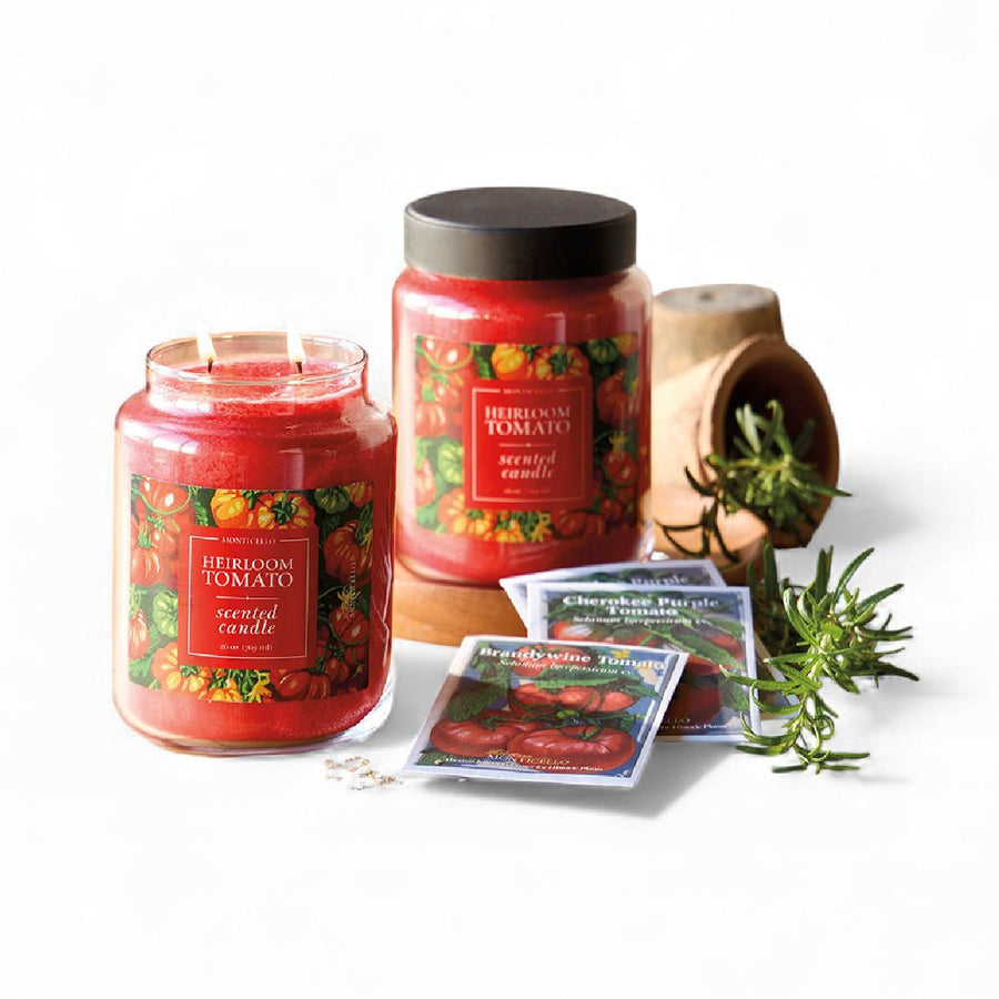 Monticello Garden Tomato Jar Candle - Monticello Shop