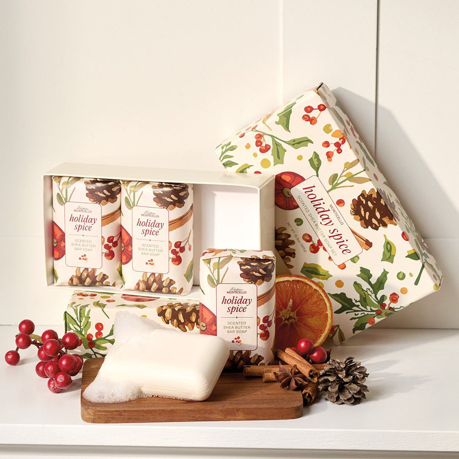 Monticello Holiday Spice Boxed Soap Set - Monticello Shop