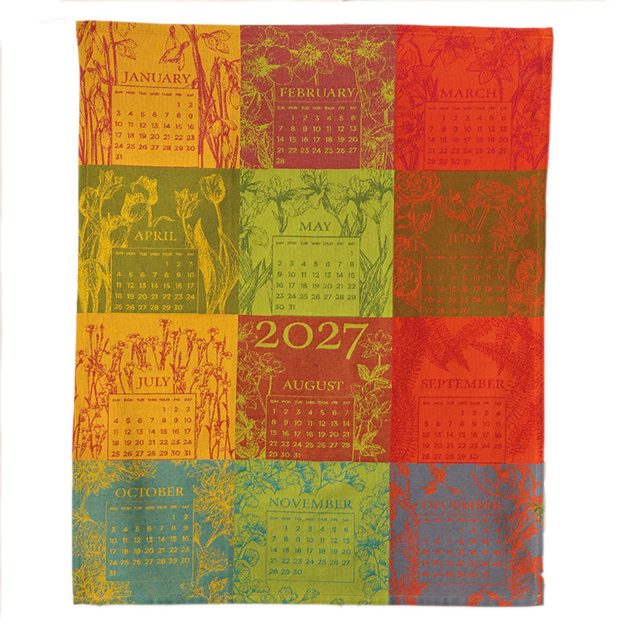 Monticello Jacquard 2027 Calendar Towel - Monticello Shop