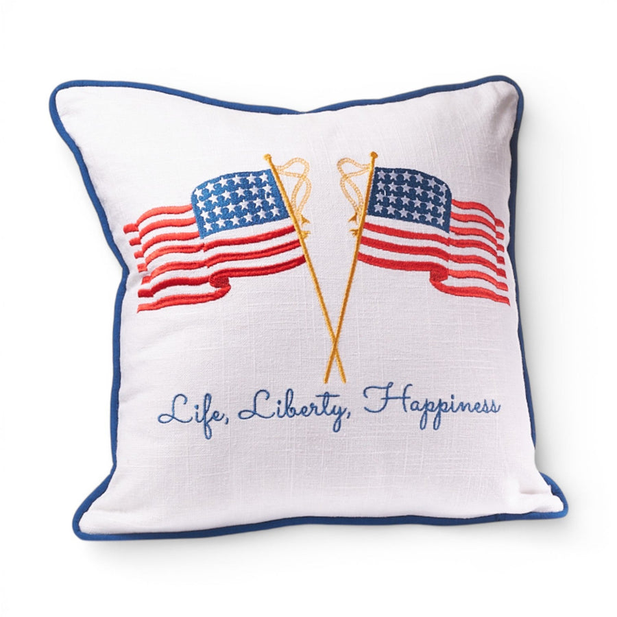 Monticello Life Liberty Happiness Pillow - Monticello Shop