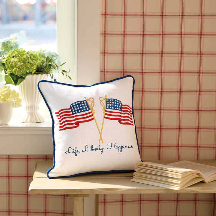Monticello Life, Liberty, Happiness Pillow - Monticello Shop