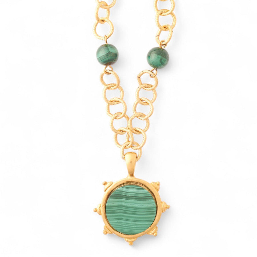 Monticello Malachite Chain Necklace - Monticello Shop
