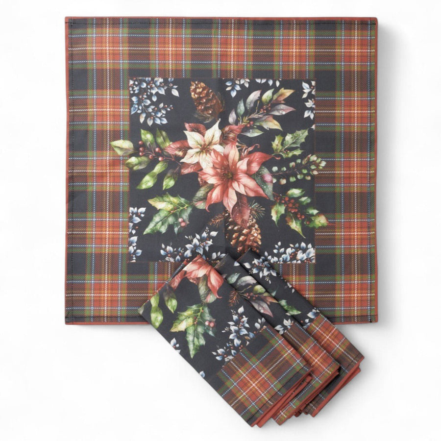 Monticello Poinsettia Napkins (set of 4) - Monticello Shop