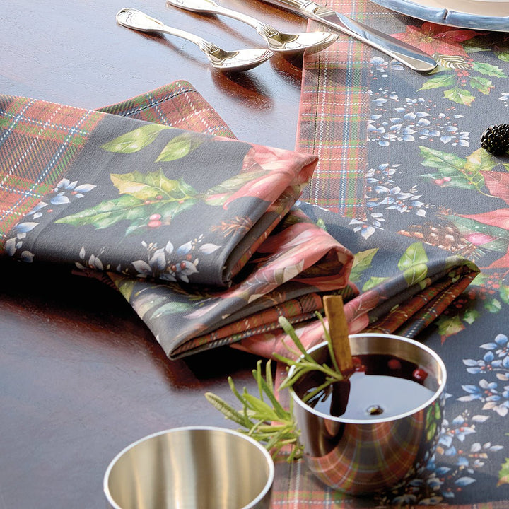 Monticello Poinsettia Napkins (set of 4) - Monticello Shop