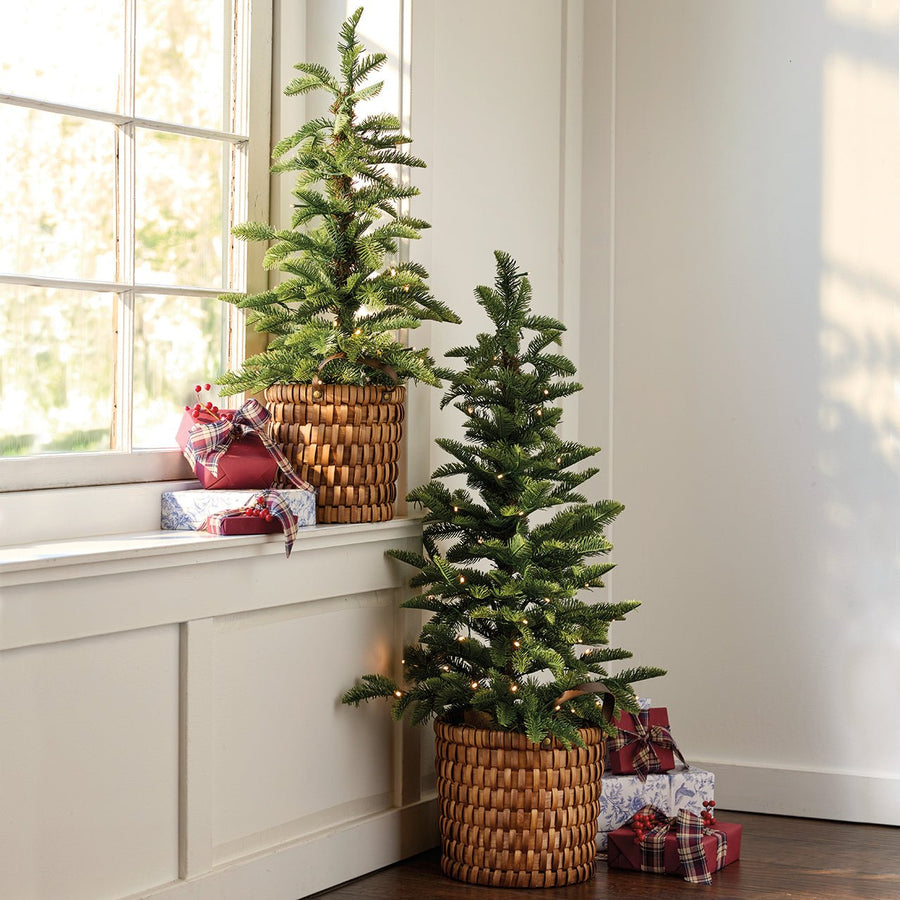 Monticello Pre-lit Trees with Baskets - Monticello Shop