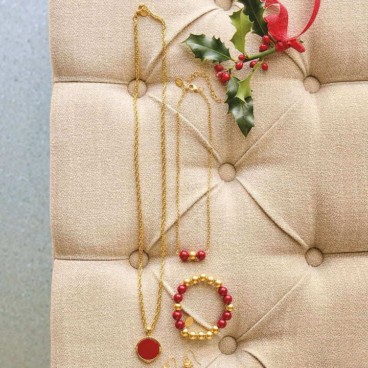 Monticello Red Coral Necklace - Monticello Shop