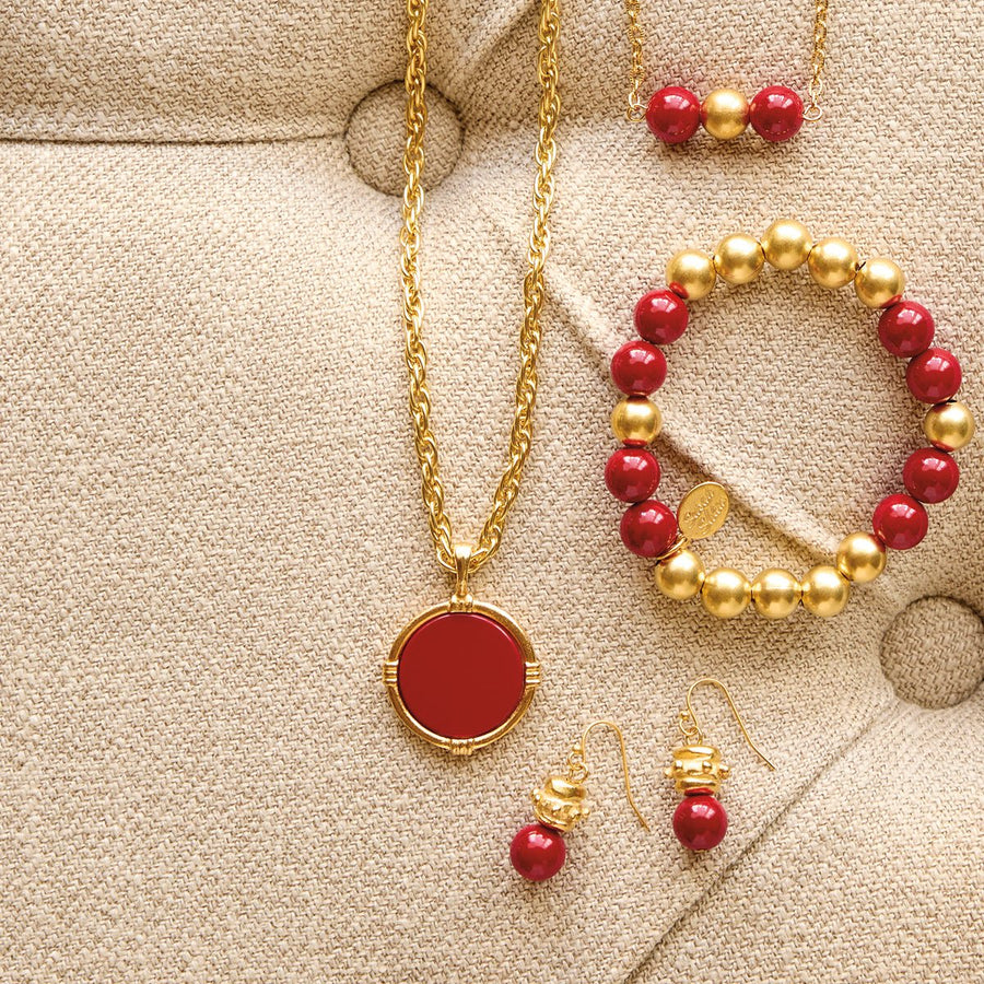 Monticello Red Coral Necklace - Monticello Shop