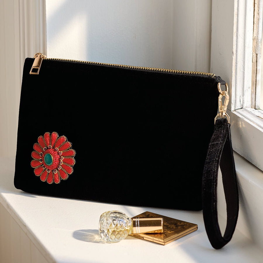 Monticello Velvet Wristlet & Brooch - Monticello Shop