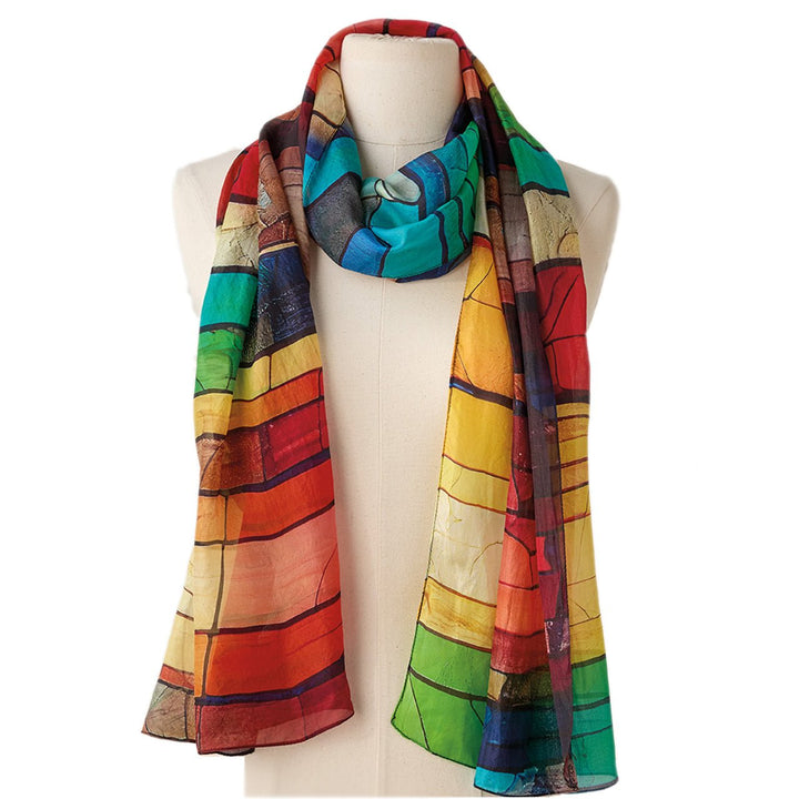 Mosaic Silk Scarf - Monticello Shop