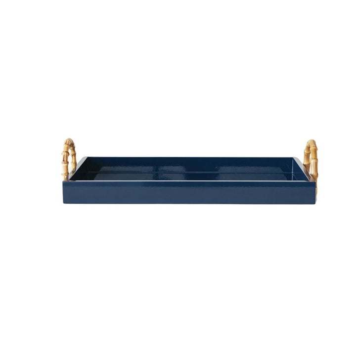 Navy Blue Lacquered Tray - Monticello Shop