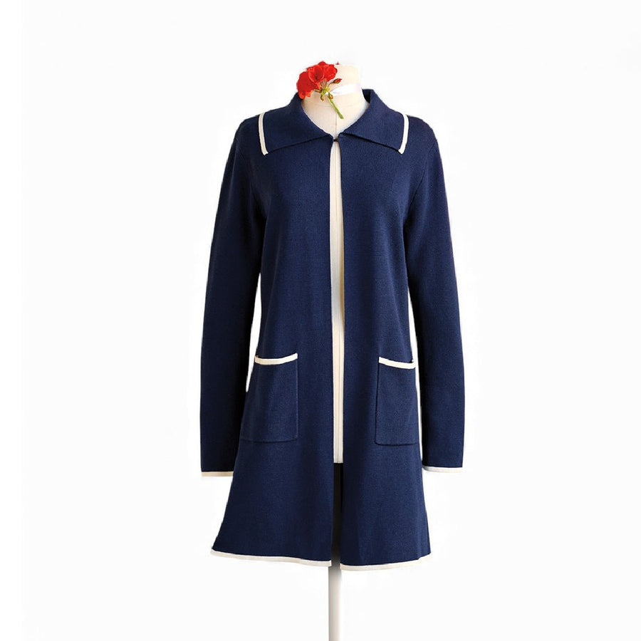 Navy Cardigan Sweater - Monticello Shop