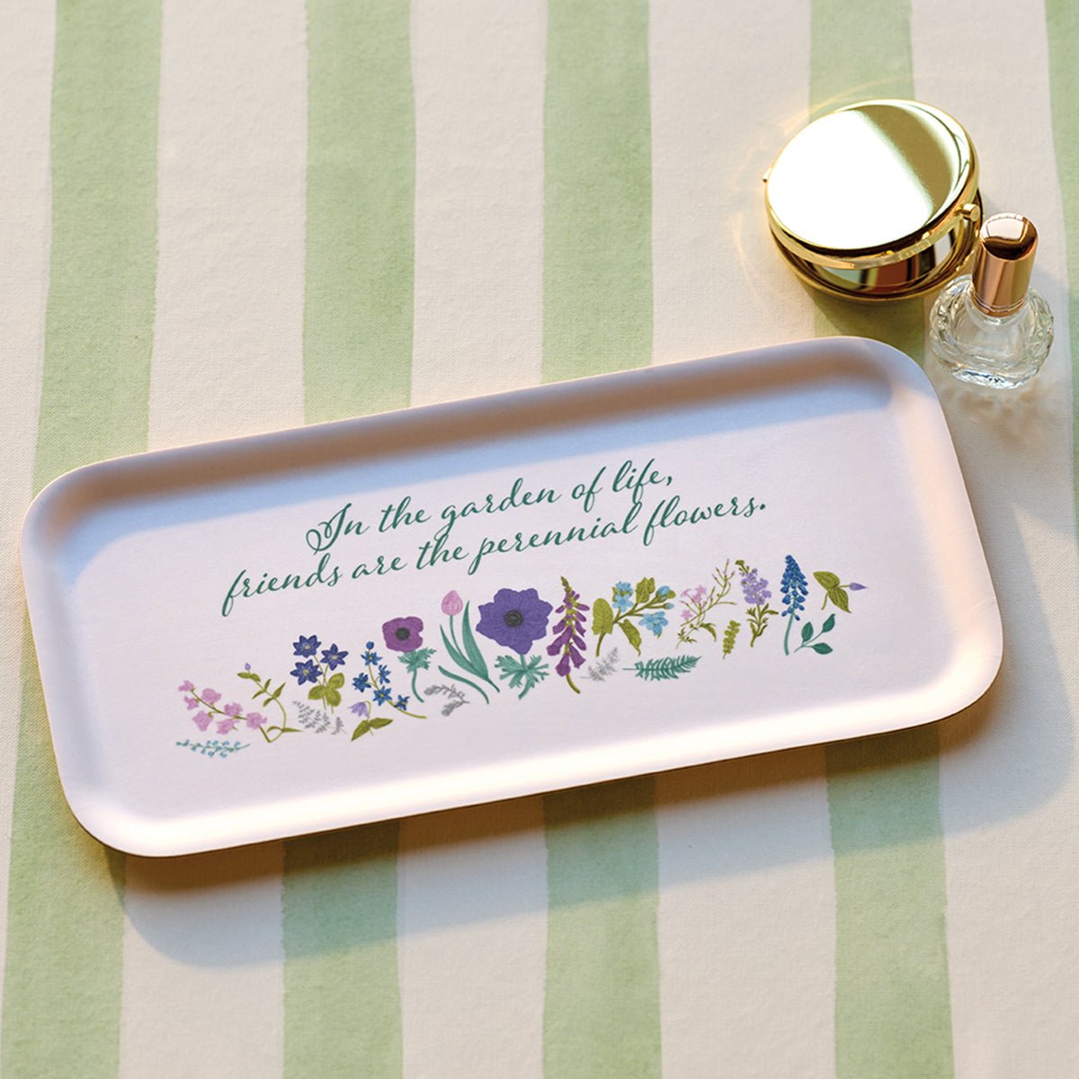Perennial Flowers Birchwood Tray – Monticello Shop