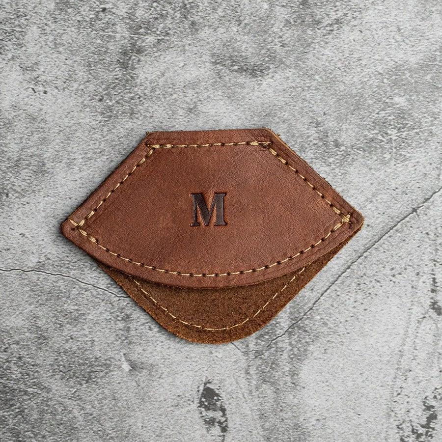 Personalized Fine Leather Corner Bookmark - Monticello Shop
