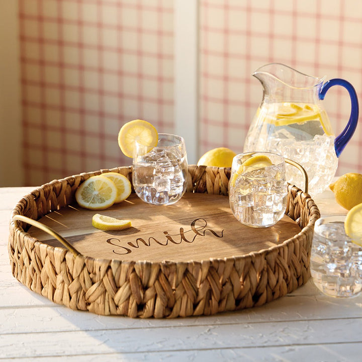 Personalized Wooden Serving Tray - Monticello Shop