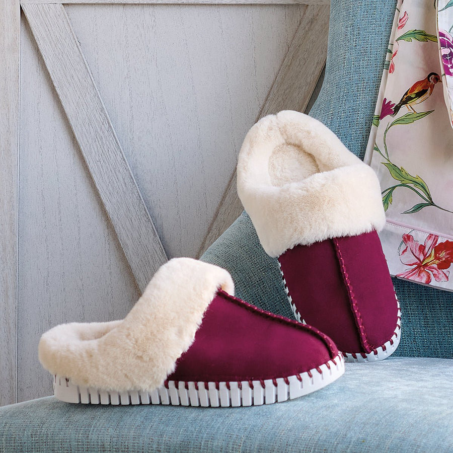 Plum Slippers - Monticello Shop