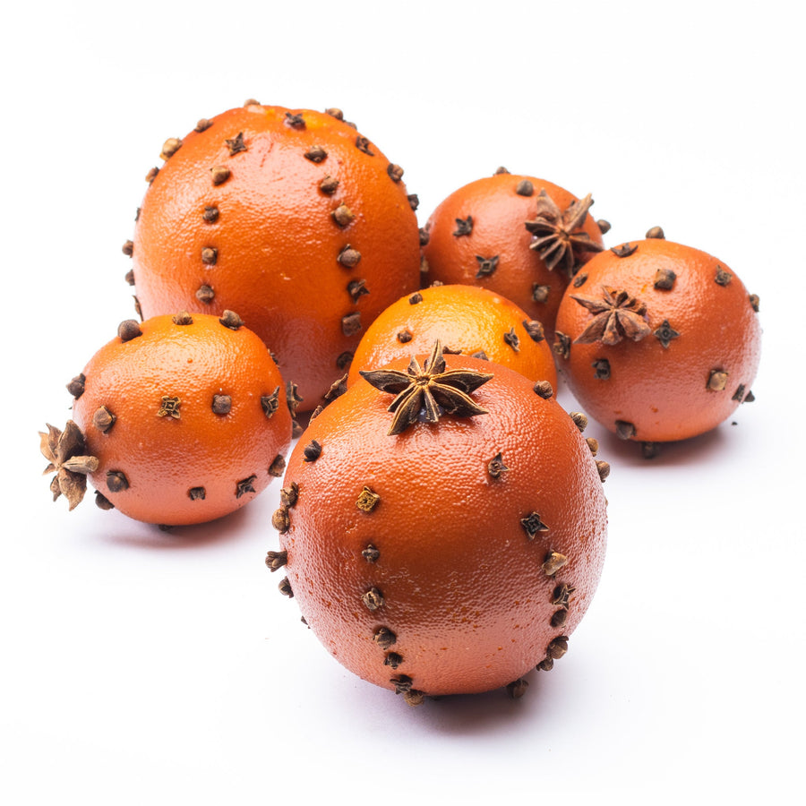 Pomander Oranges w. Cloves (set of 6) - Monticello Shop