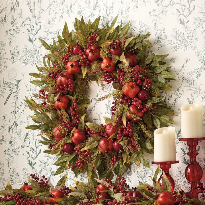 Pomegranate Wreath - Monticello Shop