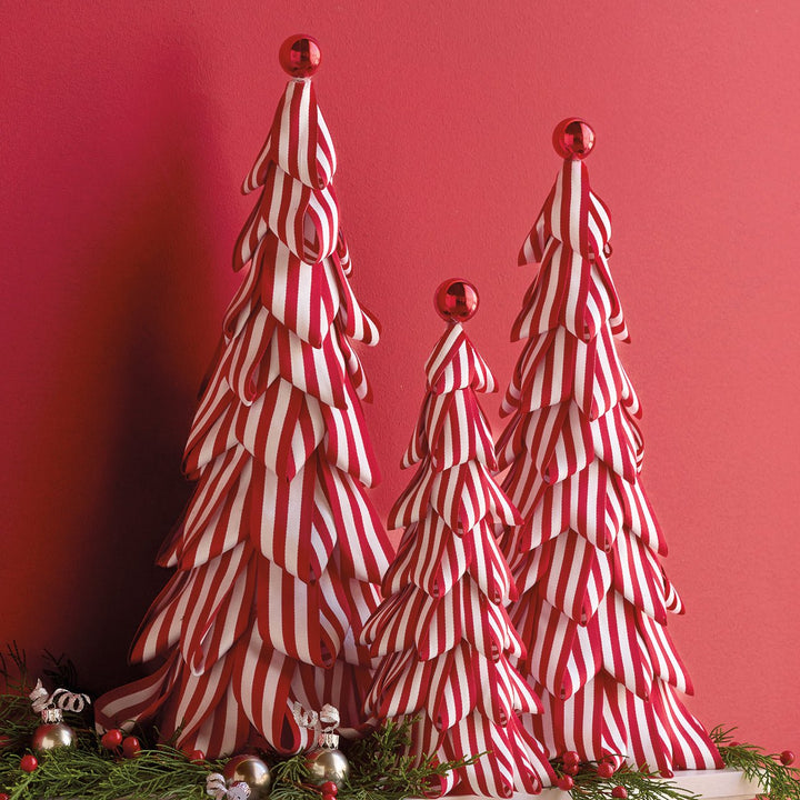 Red & White Ribbon Trees - Monticello Shop