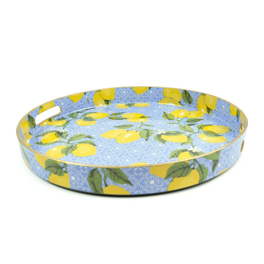 Round Lemon Serving Tray - Monticello Shop
