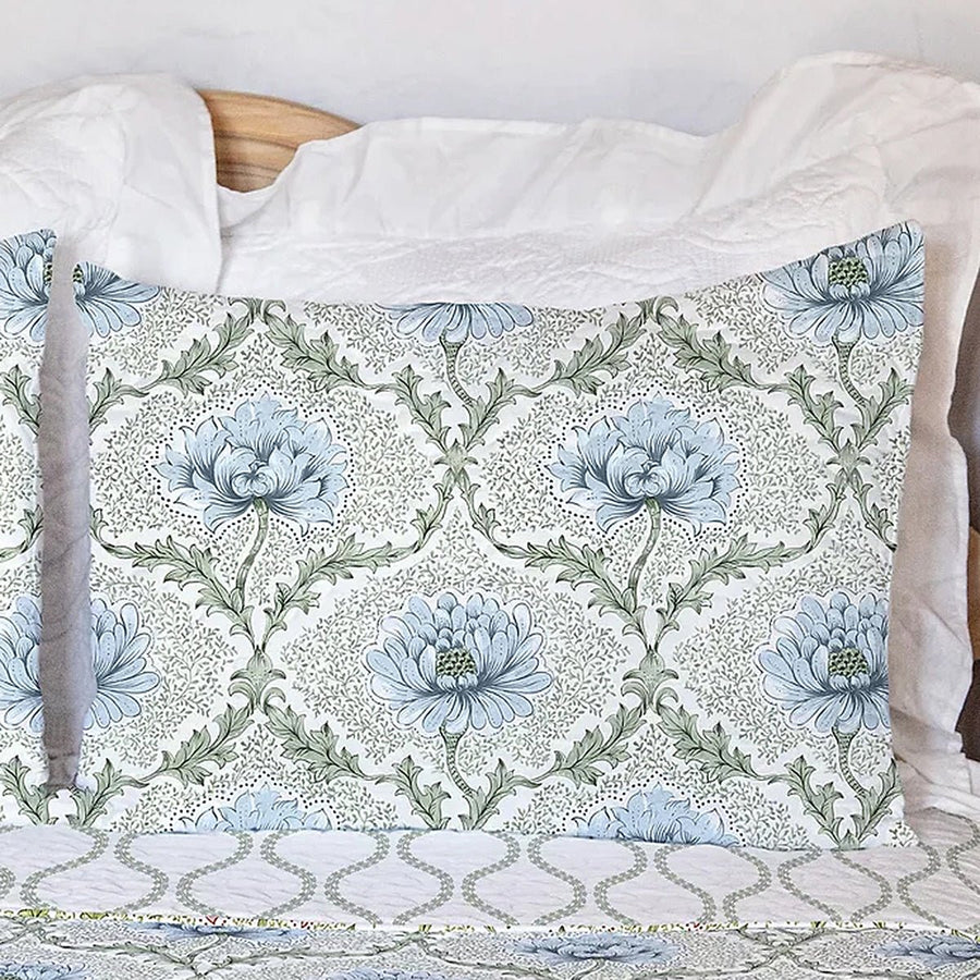 Summer Bloom Quilted King Sham - Monticello Shop