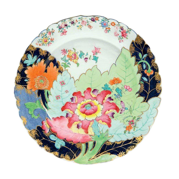 tobacco plate Leaf Bread & Butter 8.5 diameter. Tobacco Leaf 10 Inch Tin