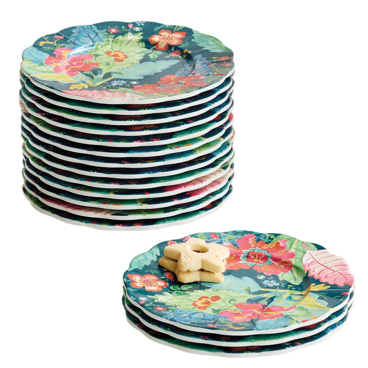 Tobacco Leaf Scalloped Plates (Set of 4) - Monticello Shop