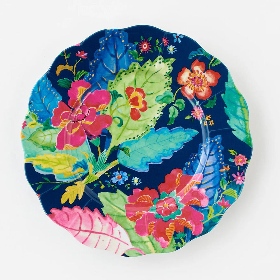 Tobacco Leaf Scalloped Plates (Set of 4) - Monticello Shop