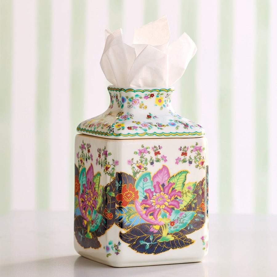 Tobacco Leaf Tissue Holder - Monticello Shop