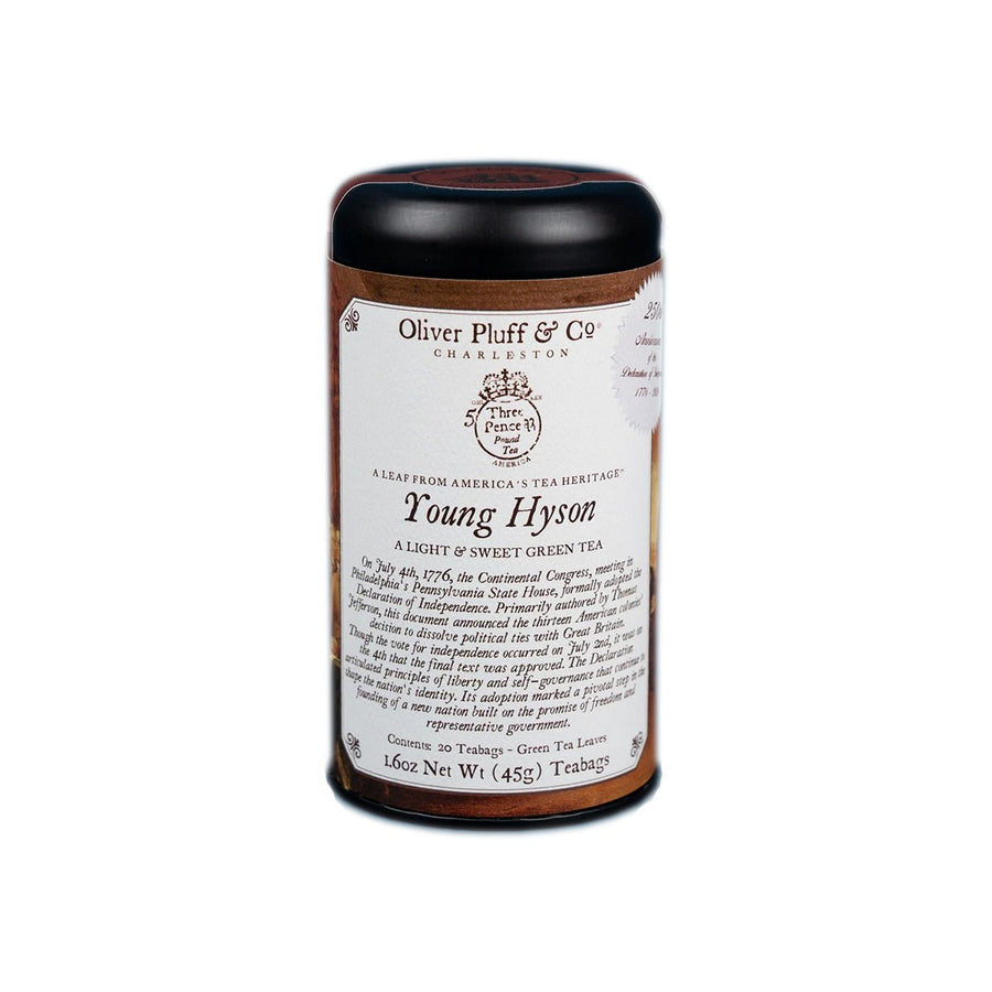 Young Hyson Tea Tin 250th Anniversary - Monticello Shop