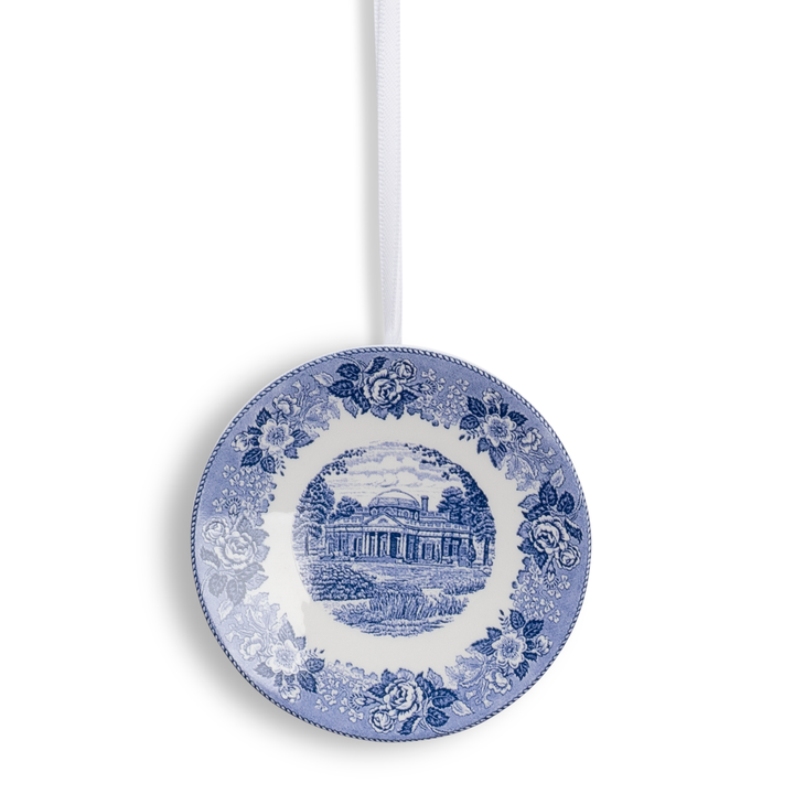 Monticello Blue Mini Plate Ornament