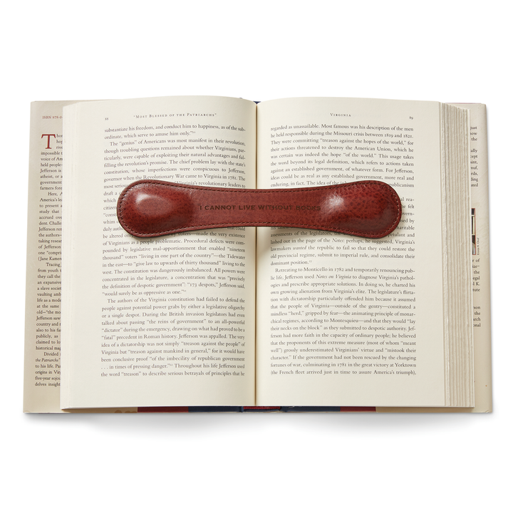 Monticello Book Quote Leather Book Weight