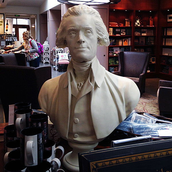 Houdon 28" White Thomas Jefferson Bust