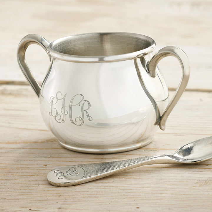 Pewter Personalized Baby Cup