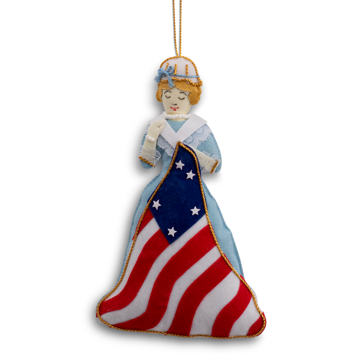 Embroidered Betsy Ross Ornament