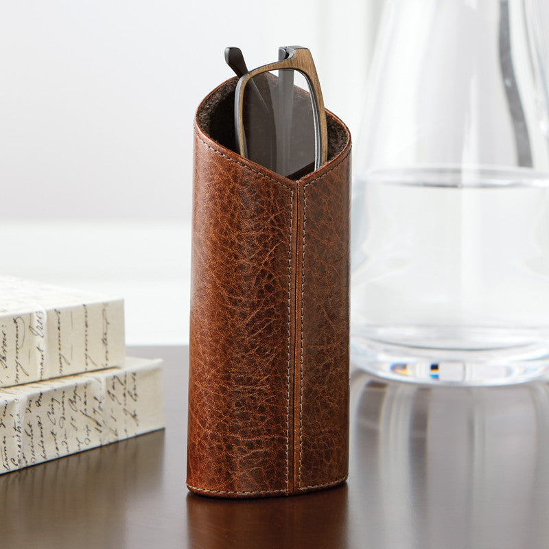 Leather Eyeglass Stand